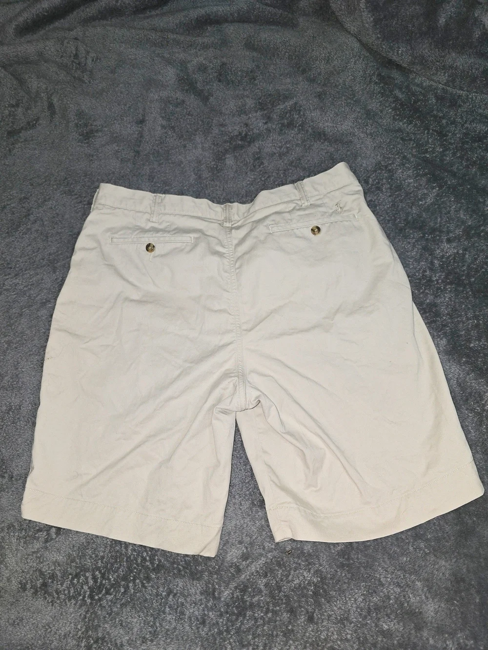 Ralph Lauren Men’s Cream Flat-Front Chino Shorts